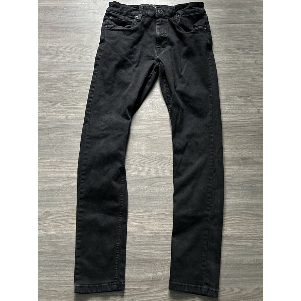 MARC ECKO CUT & SEW Black Jeans Men’s 30 X 30* Denim 5 Pocket Dark Skinny Slim